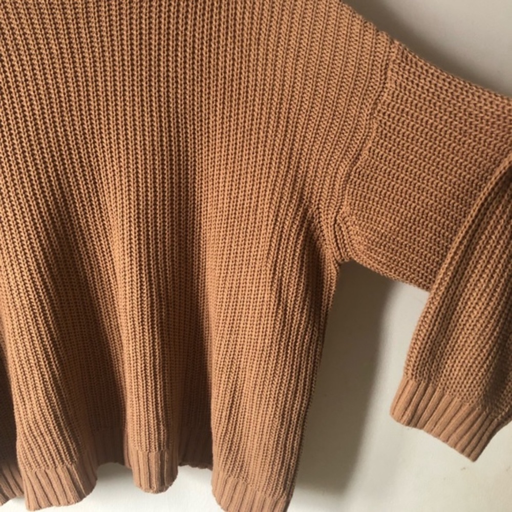 ❤️American Eagle Oversized Ribbed Mock Neck Sweater Long Line - Picture 8 of 10